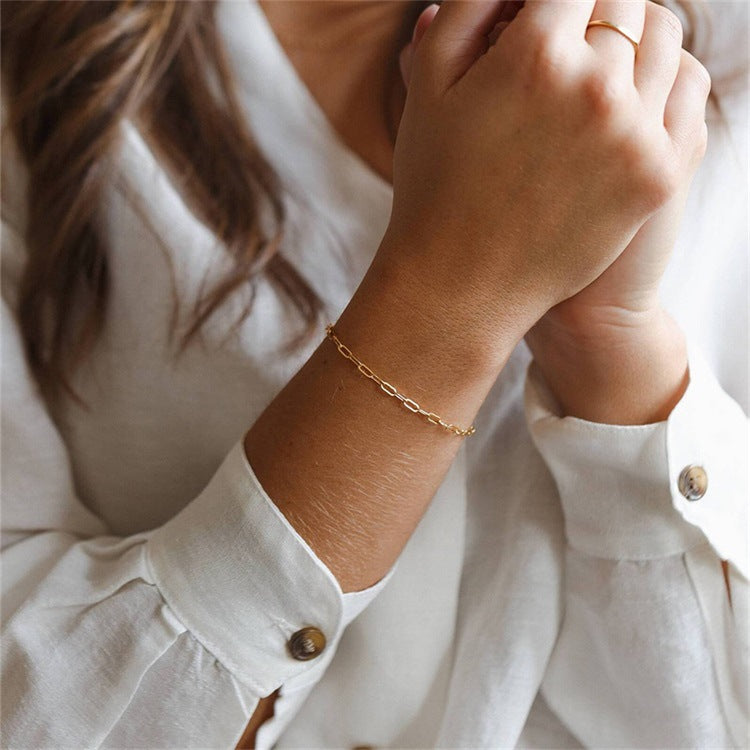 Maybelle Gold armband in ketting | 18k Goud