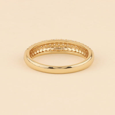 Ring met glazen koepel | 18k Goud