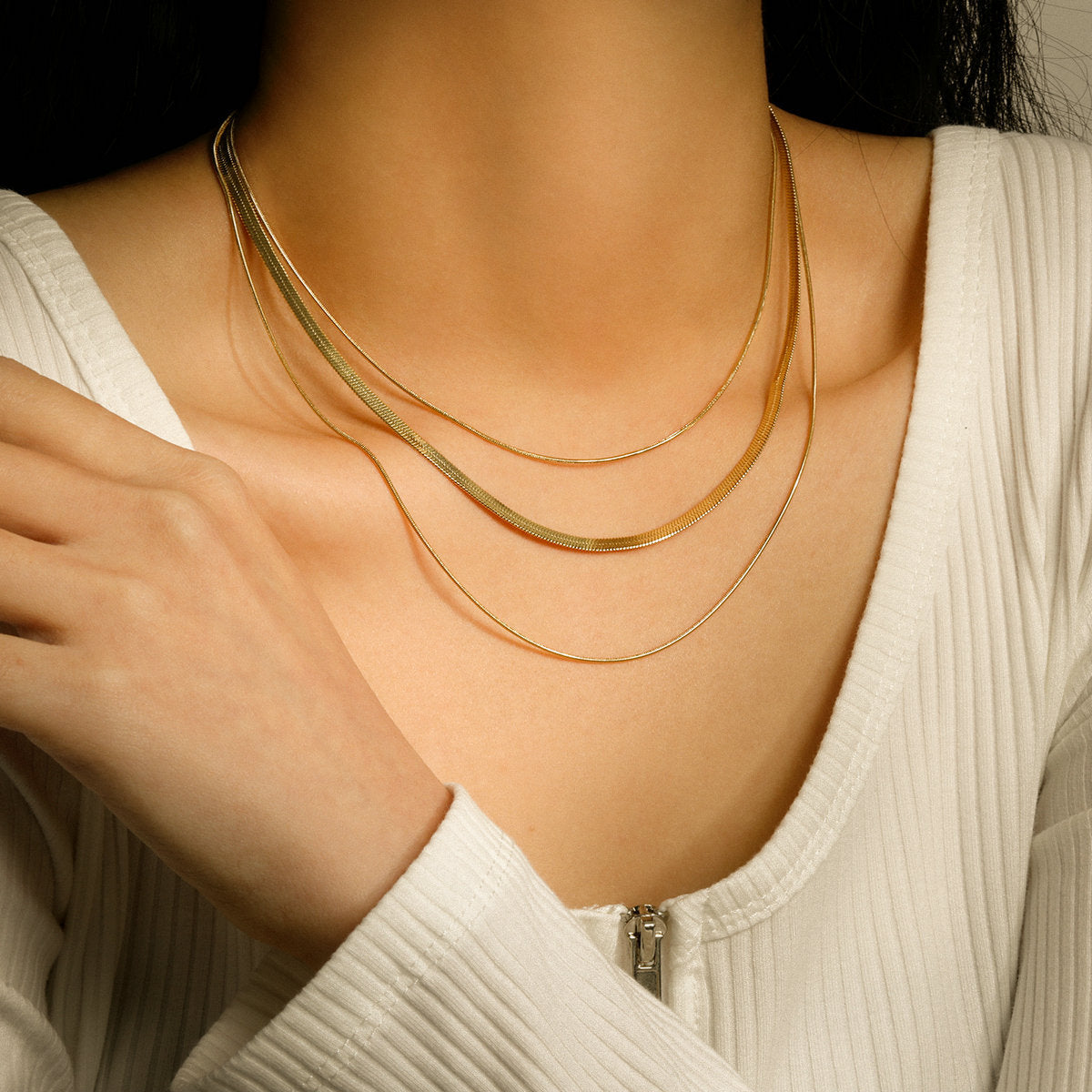 Zafina Halsketting | 18k Goud