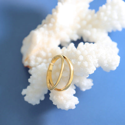 Ring met nillovervlakte | 18k Goud