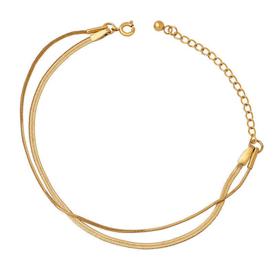 Klassieke Dubbele Gouden Armband | Goud 18k