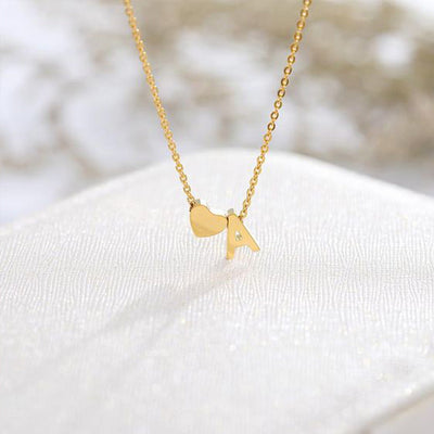 naam ketting met de initiaal Ria | 18k Goud
