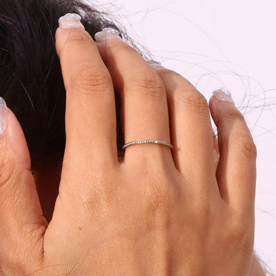 Zarra Paved Ring | 18k Goud