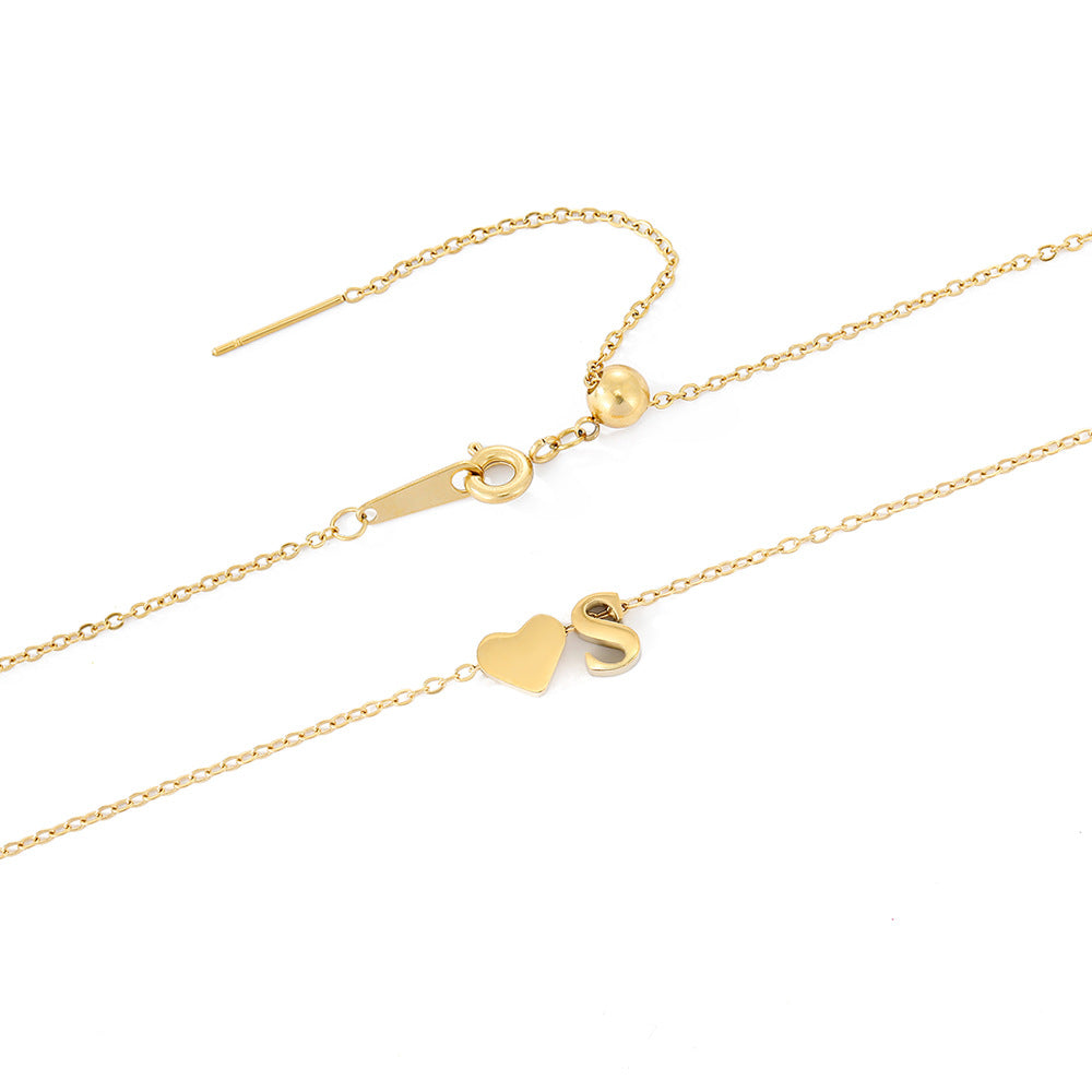 naam ketting met de initiaal Ria | 18k Goud