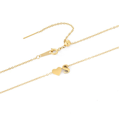 naam ketting met de initiaal Ria | 18k Goud