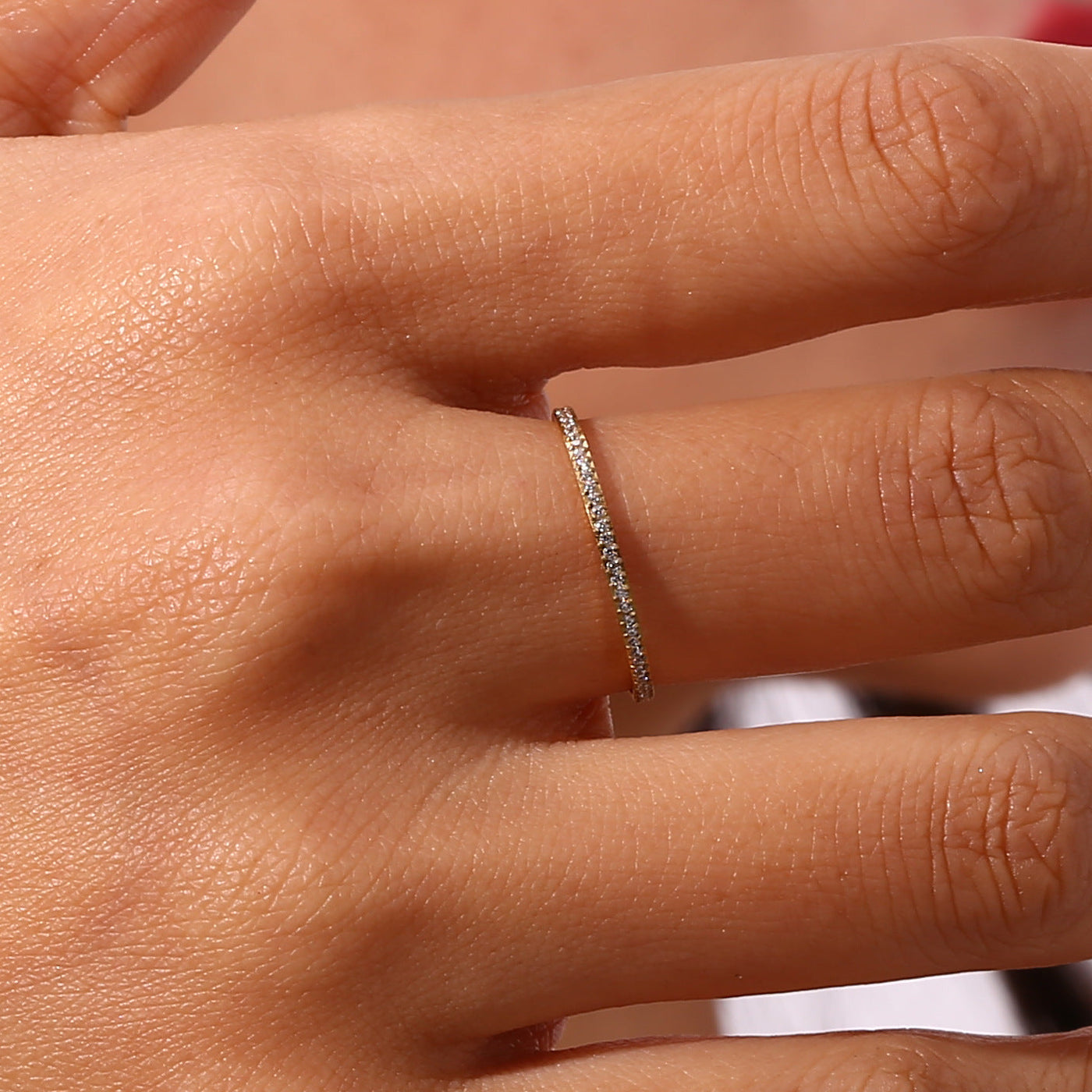 Zarra Paved Ring | 18k Goud