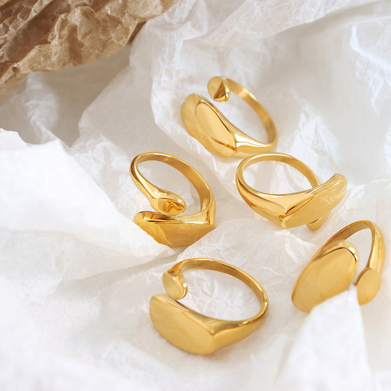 Minimalistische Ring Odyssee | 18k Goud