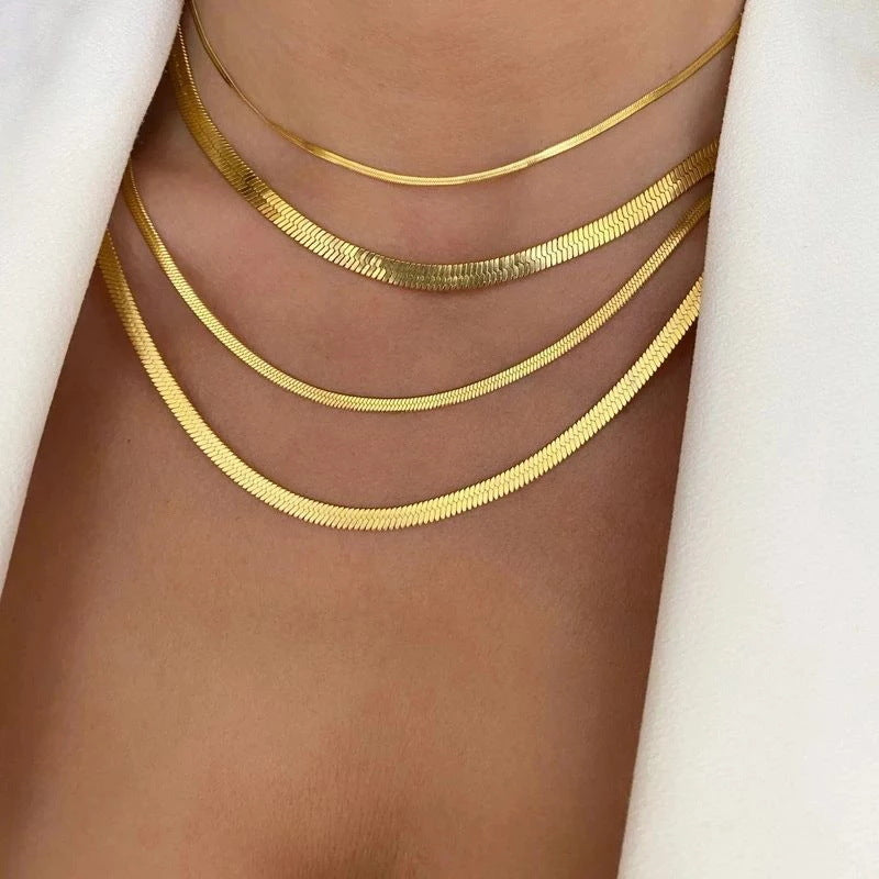 Vissenvlecht ketting | 18k Goud