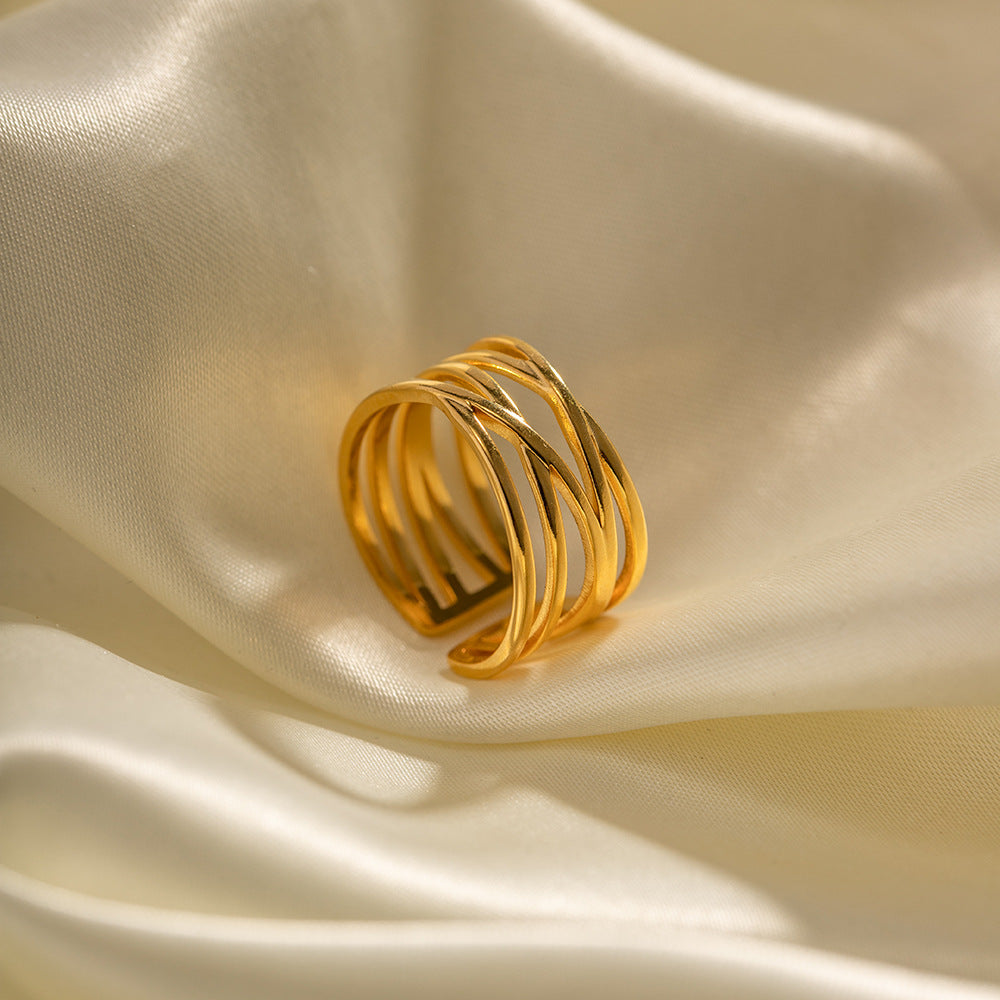 Ring in Riviergoud | 18k Goud
