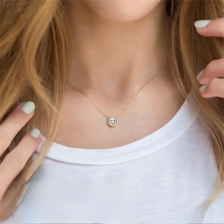 Amelia Halsketting met Geboortesteen | 18k Goud