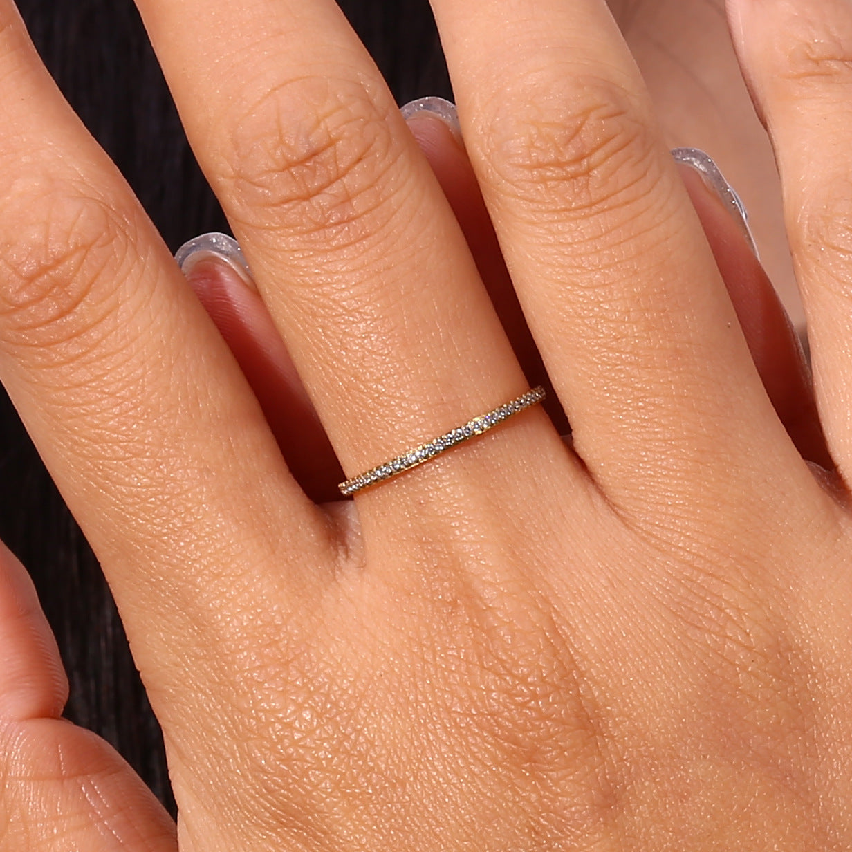 Zarra Paved Ring | 18k Goud