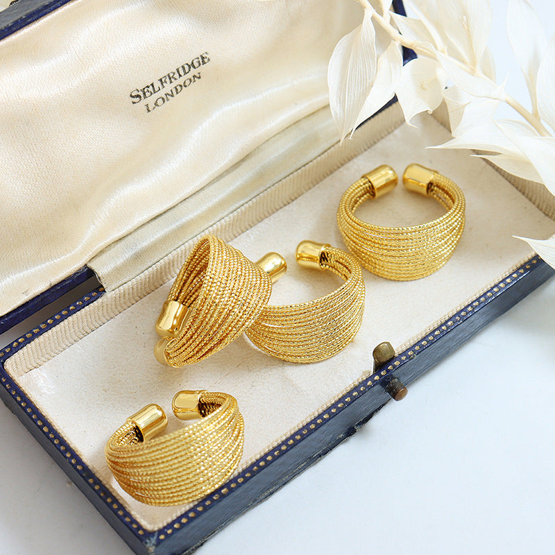 Vera ring met open einde |  18k goud