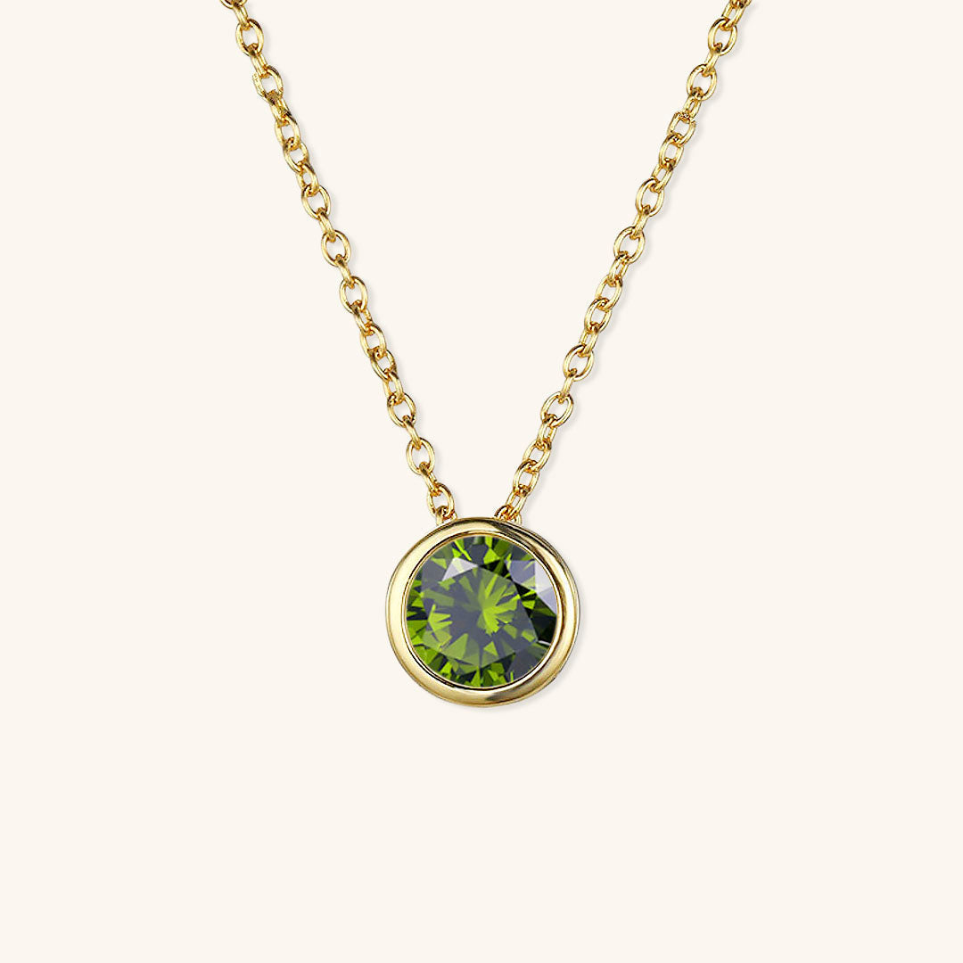 Amelia Halsketting met Geboortesteen | 18k Goud