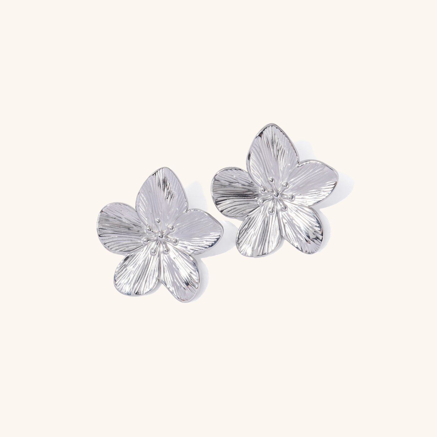 Allysa Blume Øreringen | 18k Goud