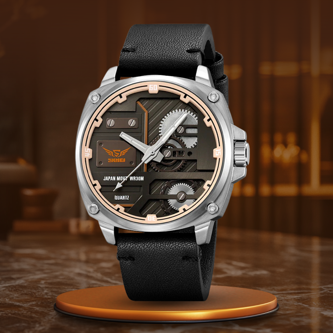 van Wennink© - Kwarts Leren Herenhorloge