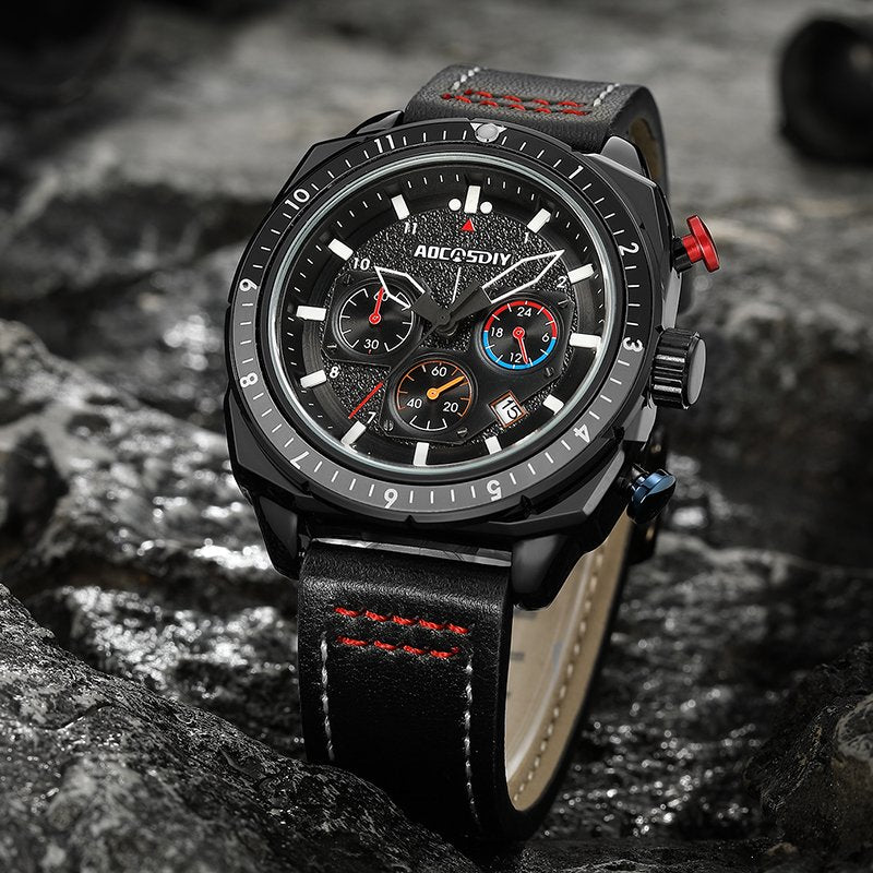 Luxe Chronograaf Sport Quartz Horloge