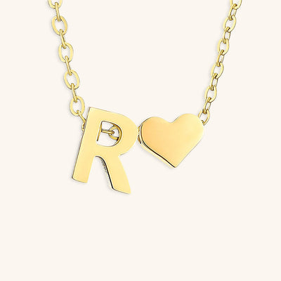 naam ketting met de initiaal Ria | 18k Goud