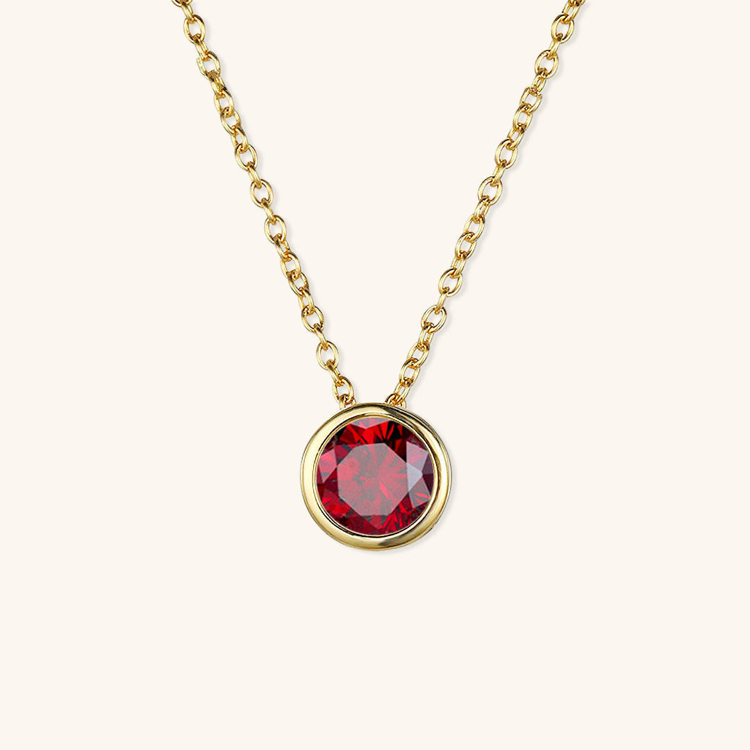 Amelia Halsketting met Geboortesteen | 18k Goud