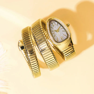 Serpentia™ Luxe Gouden Horloge