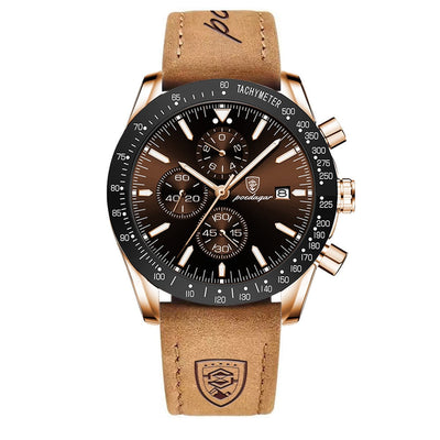 van Wennink© - Stralende Datum Chronograaf Horloge