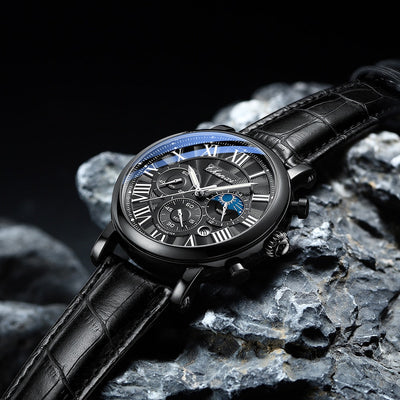 van Wennink© - Luxe Leren Kwarts Horloge