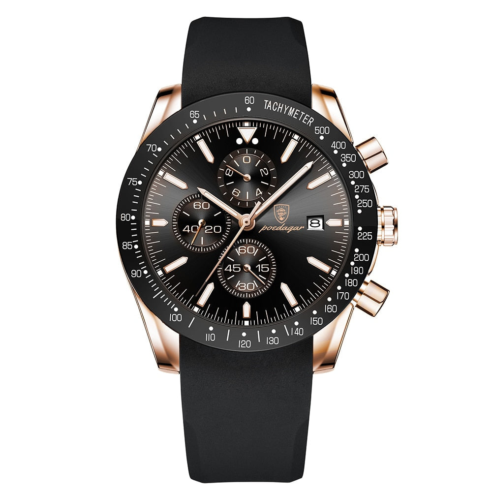 van Wennink© - Stralende Datum Chronograaf Horloge