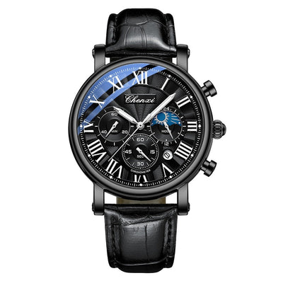 van Wennink© - Luxe Leren Kwarts Horloge