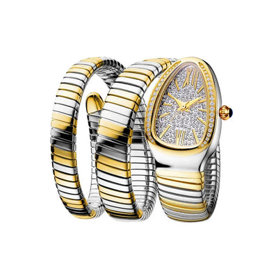 Serpentia™ Luxe Gouden Horloge