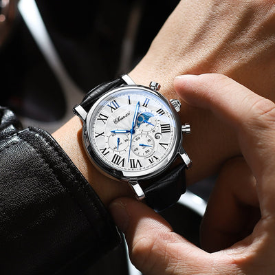 van Wennink© - Luxe Leren Kwarts Horloge