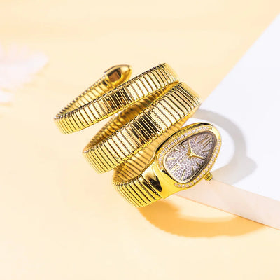 Serpentia™ Luxe Gouden Horloge