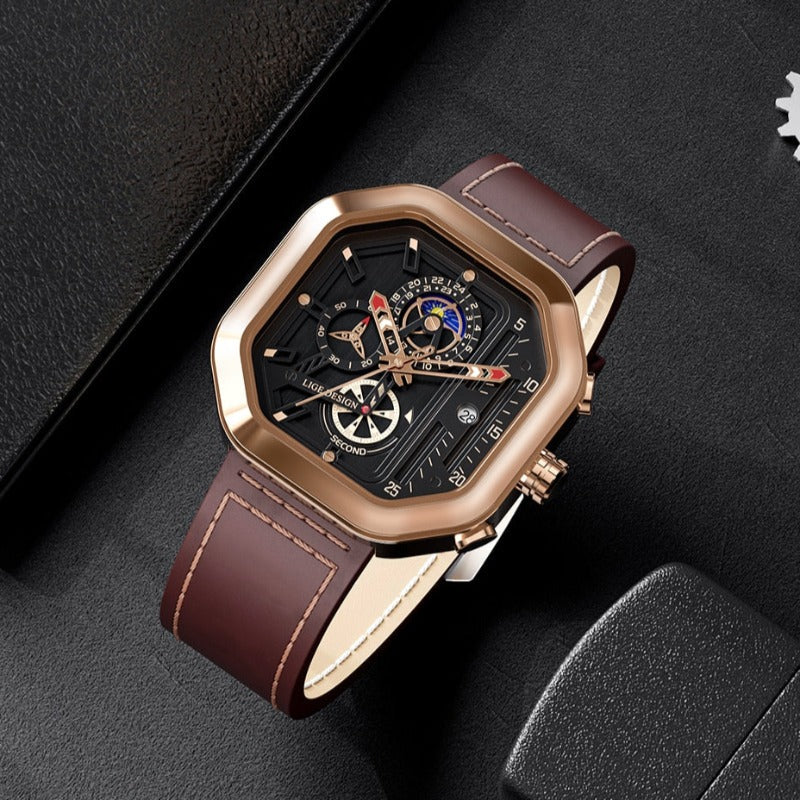 Luxe Quartz Chronograaf Horloge