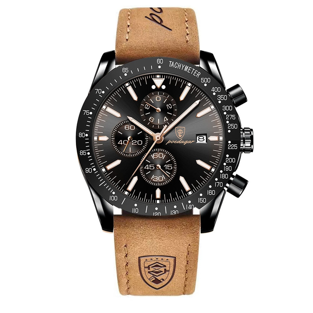 van Wennink© - Stralende Datum Chronograaf Horloge