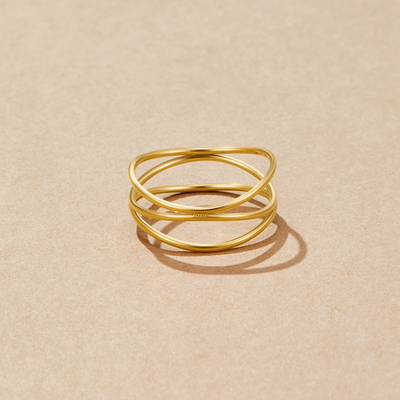 Infinity Loop Oneindigheidsring | 18k Goud