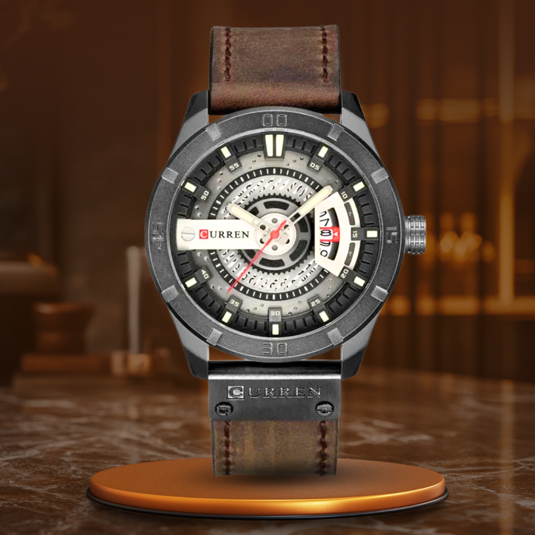 van Wennink© - Sportieve Militaire Herenhorloge met Kwarts