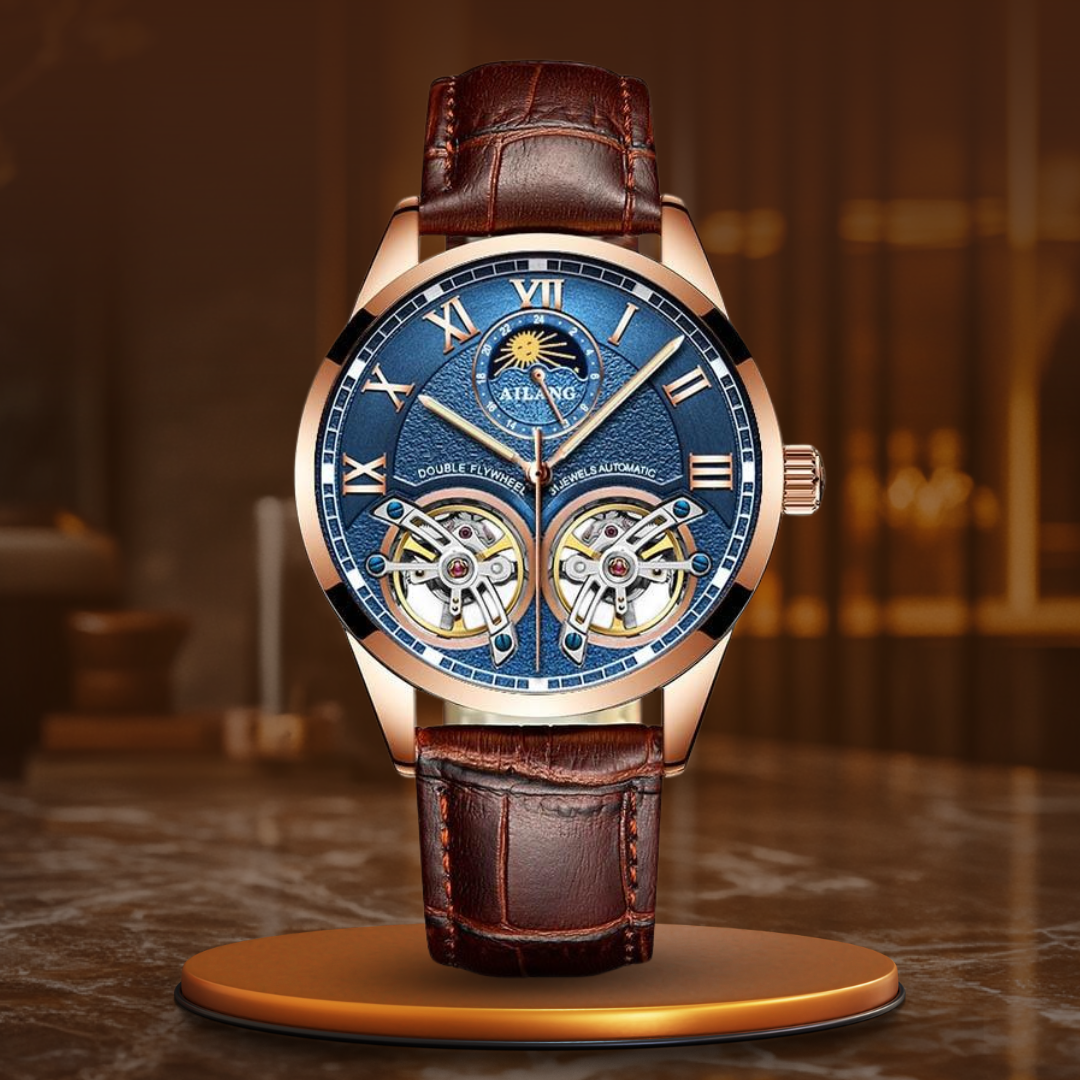 Tourbillon Design Zakelijke Mechanische Horloge