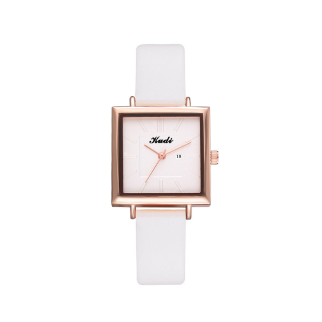 Elegante Vierkante Minimalistische Quartz Horloge