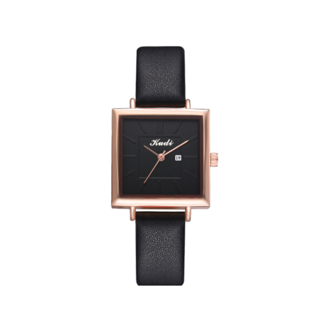Elegante Vierkante Minimalistische Quartz Horloge