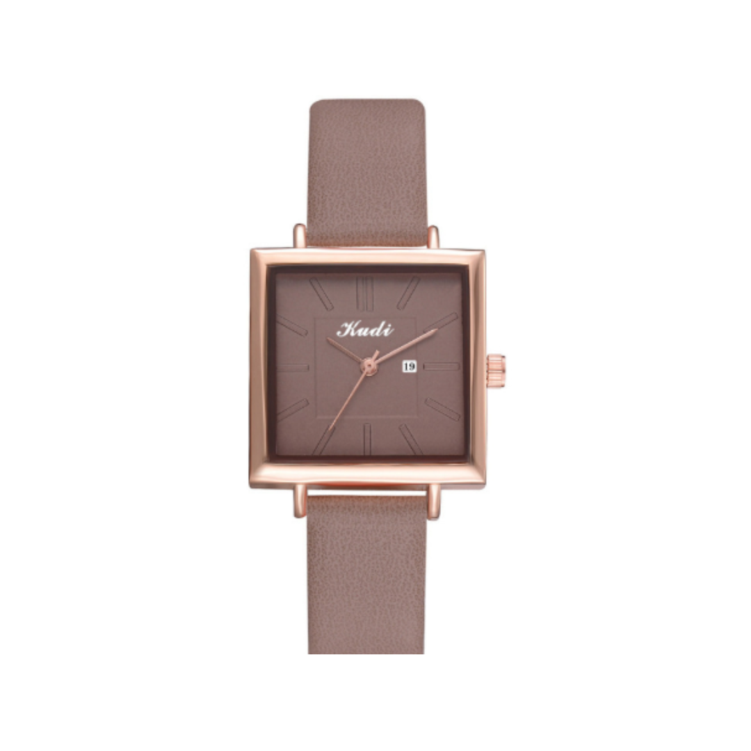 Elegante Vierkante Minimalistische Quartz Horloge