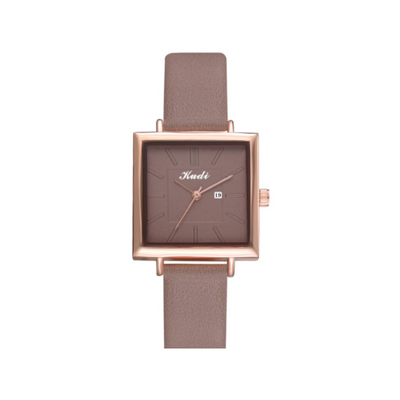 Elegante Vierkante Minimalistische Quartz Horloge