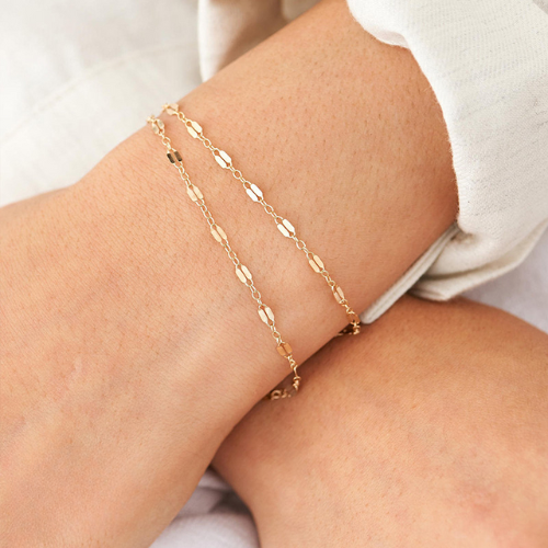 Amara Kant Armband | 18k Goud
