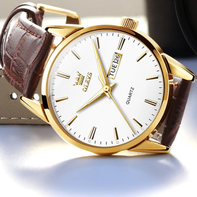 van Wennink© - Luxe Business Leren Horloge