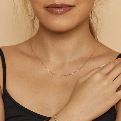 Bodega Box Halsketting | 18k Goud
