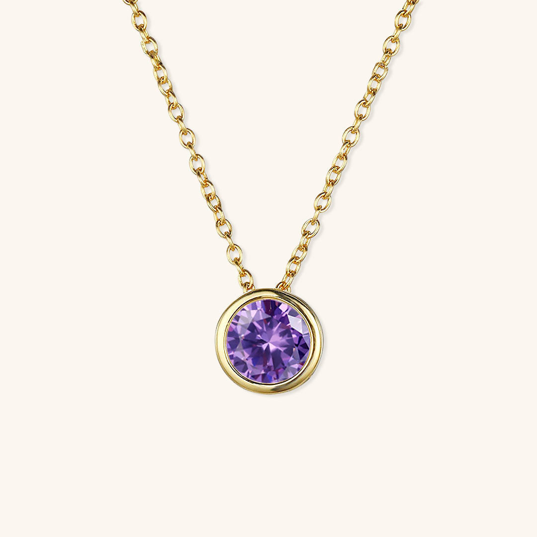 Amelia Halsketting met Geboortesteen | 18k Goud