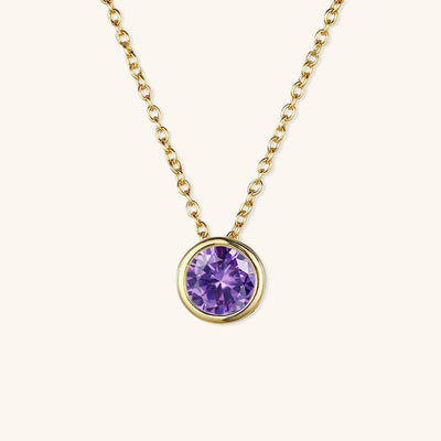 Amelia Halsketting met Geboortesteen | 18k Goud