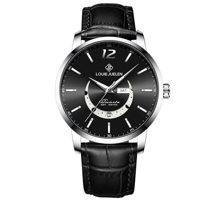 van Wennink© - Elegante Luminieuze Maanfase Horloge