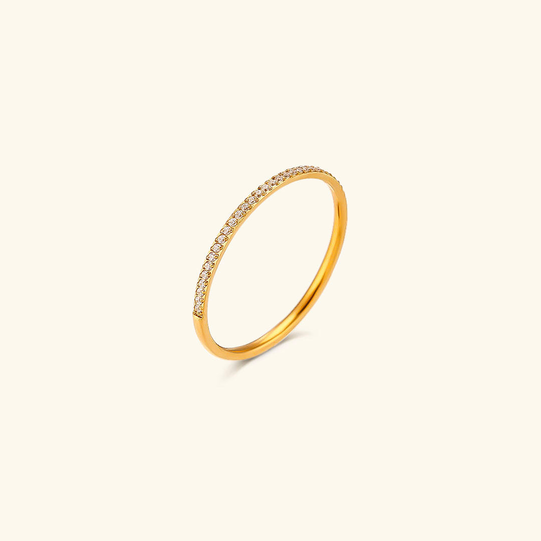 Zarra Paved Ring | 18k Goud