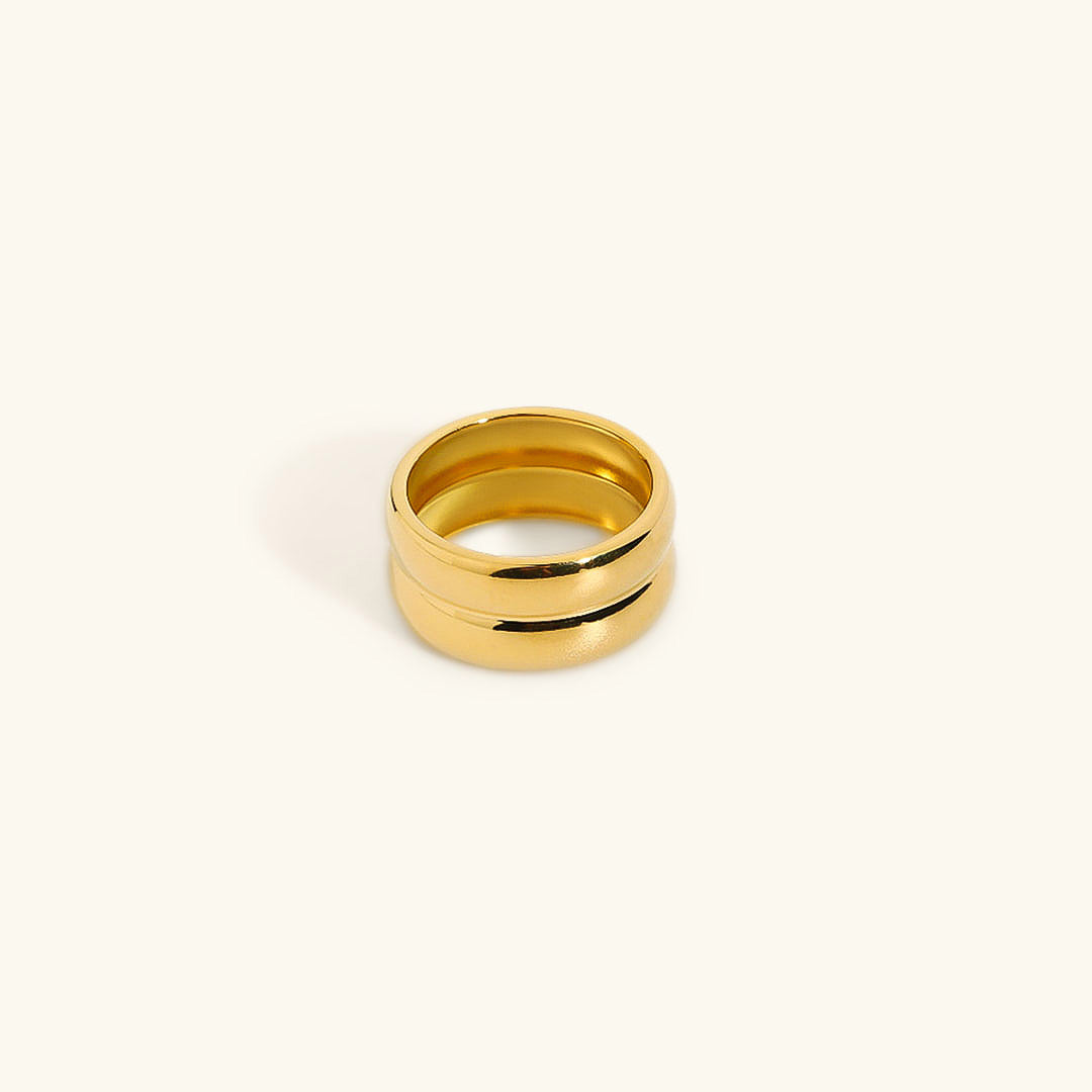 Zelle Ring | 18k Goud