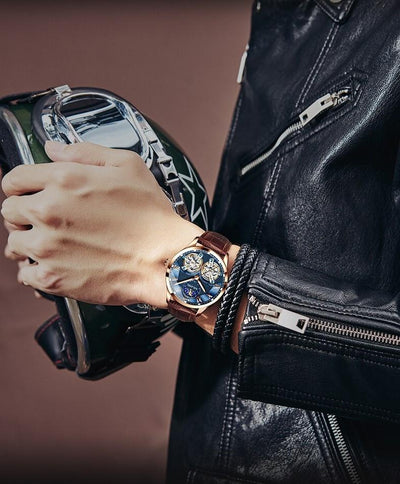 Tourbillon Ontwerp Zakelijke Mechanische Horloge