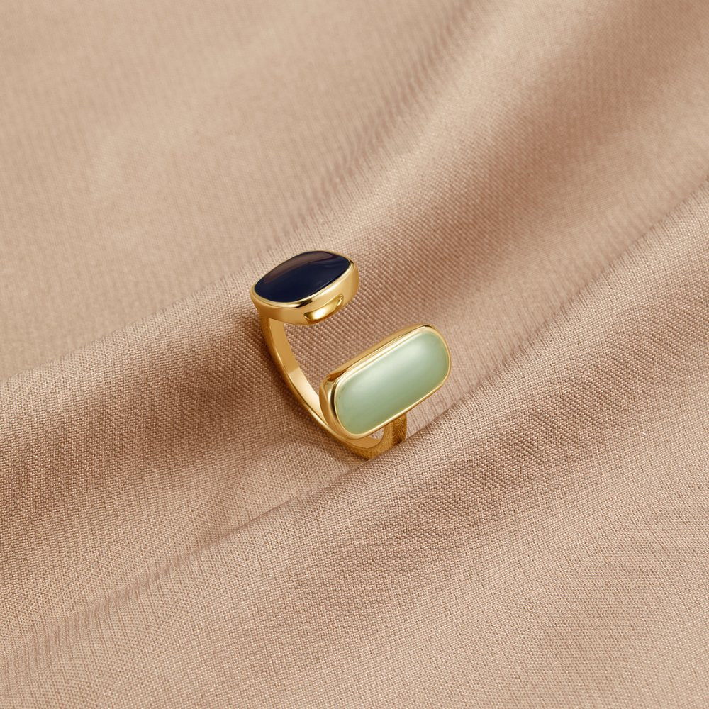 Ren Uniek Ring Omkransing | 18k Goud
