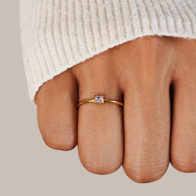 Geboortesteen Ring | 14k Goud